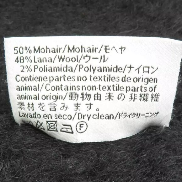 Auth LOEWE Anagram Muffler Scarf Stole Black Mohair/Wool - e59979g - Picture 7 of 7